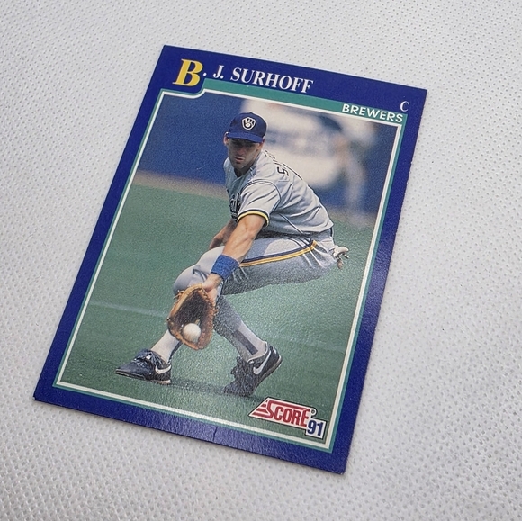 1991 Score B.J. Surhoff Milwaukee Brewers #477 Baseball Card - Picture 2 of 4